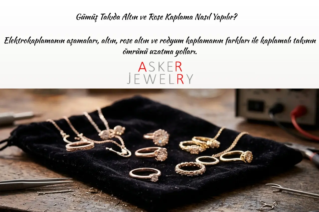Gümüş Takıda Altın ve Rose Kaplama Nasıl Yapılır?
