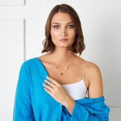 isim kolyesi - kalp ve iki harfli kolye