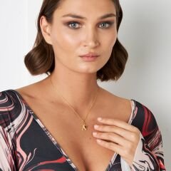 isim kolyesi - kalp - harf kolyesi