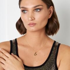 isim kolyesi - el yazısı kalp harf kolyesi