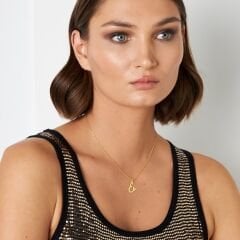 isim kolyesi - el yazısı kalp harf kolyesi