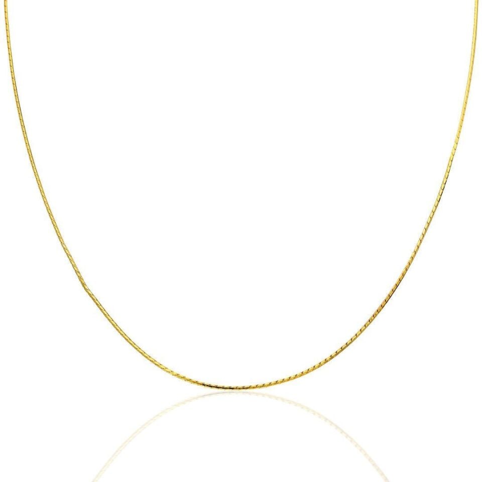 İnce Balıksırtı Zincir Kolye - 925 Ayar Gümüş