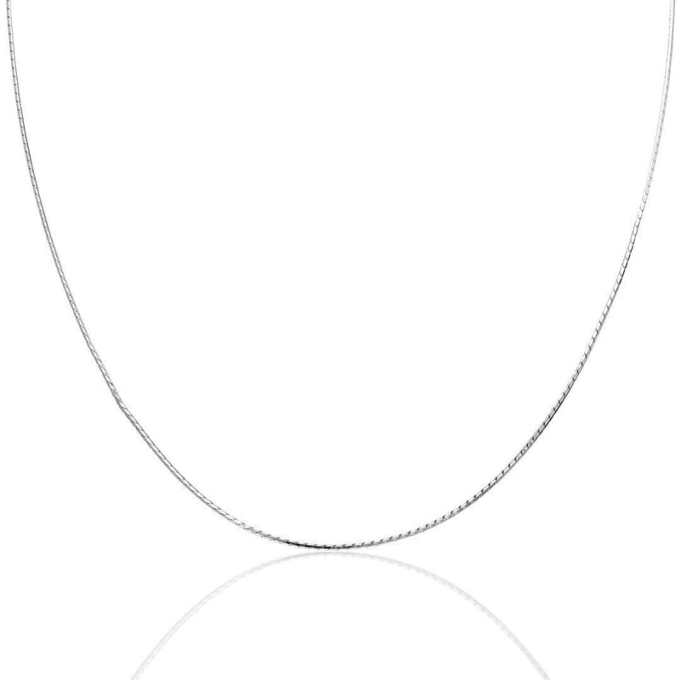 İnce Balıksırtı Zincir Kolye - 925 Ayar Gümüş