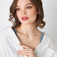 İsim kolyesi - iki ismin yazılı olduğu el yazısı kolye