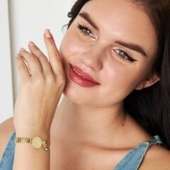 çeyrek bosem gözlü üç sıra zincir bilezik