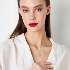 isim kolyesi-bükülmüş harflerle kolye