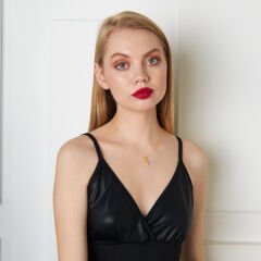 üç sıra kalp kolye