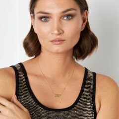 Doğum tarihi yazılı isim kolyesi