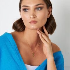 isim kolyesi-büyük harf kolye-göz boncuklu