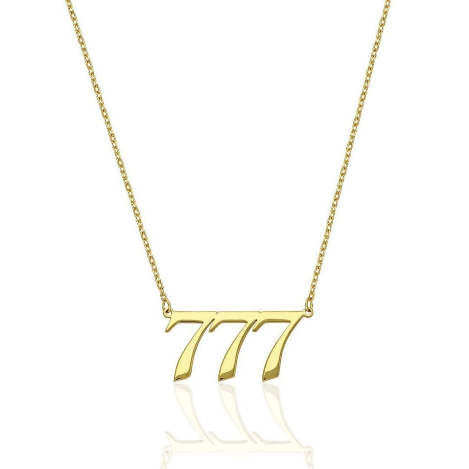 İsim Kolyesi Şanslı Sayılar Kolyesi - 925 Ayar Gümüş