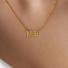 isim kolyesi - doğum yılı kolyesi