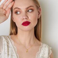 üç yapraklı yonca kolyesi