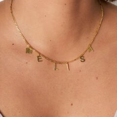 isim kolyesi-figaro zincir kesim isim kolyesi