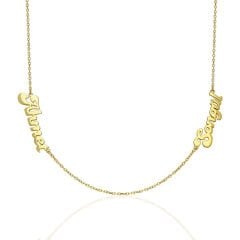 İsim kolyesi - iki isimli aile kolyesi