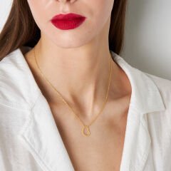 isim kolyesi - zarif - sade - kalp kolye