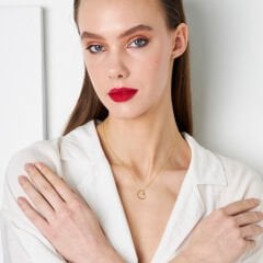 isim kolyesi - zarif - sade - kalp kolye