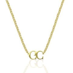 isim kolyesi - çift harf - aşk kolyesi