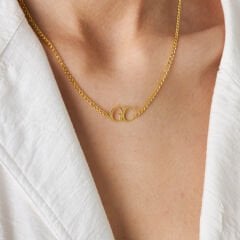 isim kolyesi - çift harf - aşk kolyesi