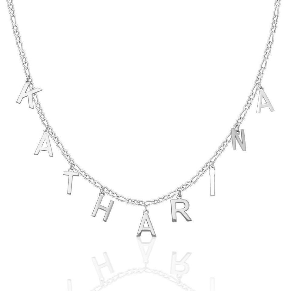 İsim Kolyesi Gerdanlık Modeli İsim Kolyesi - 925 Ayar Gümüş