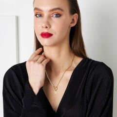 isim kolyesi-harf kolyesi-zincir ve incilerle