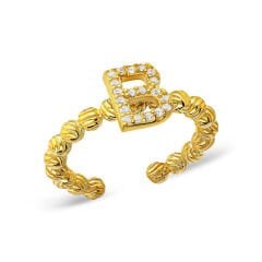 taşlı ve harfli dorika yüzüğü