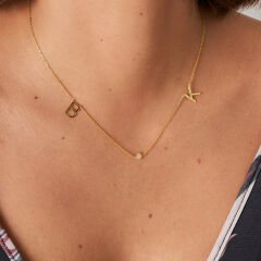 isim kolyesi-harf kolyesi-nokta taşlı