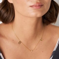 isim kolyesi-harf kolyesi-nokta taşlı