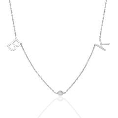 isim kolyesi-harf kolyesi-nokta taşlı