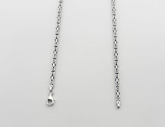 Kare Kral Zincir Kolye - 925 GÜMÜŞ