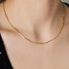 dorica gevşek zincir kolye