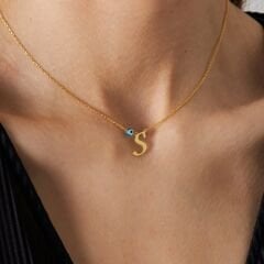 isim kolyesi-kötü göz-ince harfler-kolye