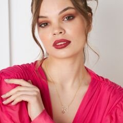 çift ​​kelebek kolye