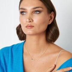 isim kolyesi - nazar - sade bir şekilde yazılmış isim kolyesi