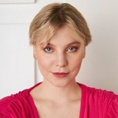 taşlı çift sıra küpeler