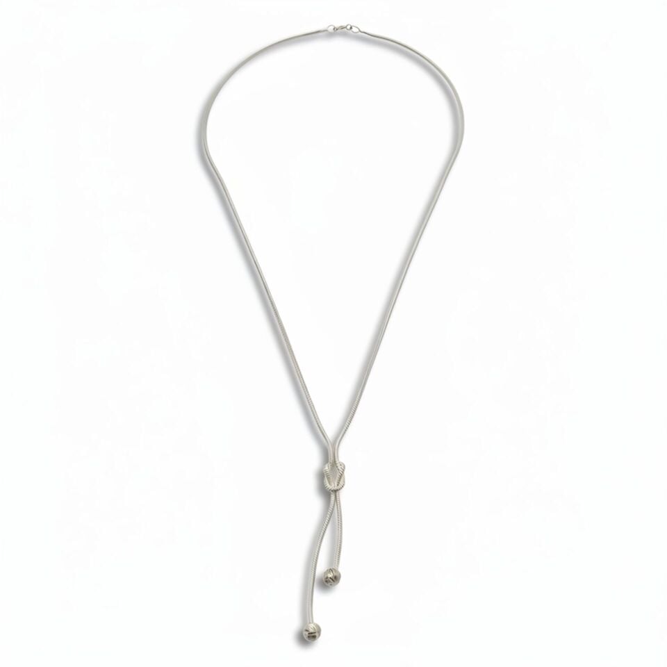 Düğüm Zincir Kolye - 925 GÜMÜŞ