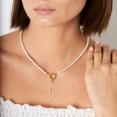 İsim kolyesi - isimli denizci kilidi kolyesi