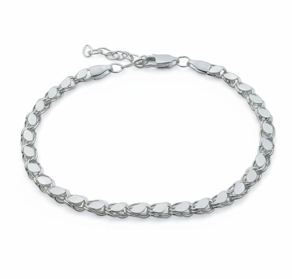 Pullu Zincir Bileklik - 925 GÜMÜŞ