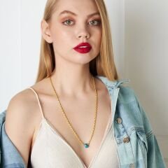 kalın ip zincir kolye