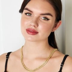 taşlı kalın gurme kolye