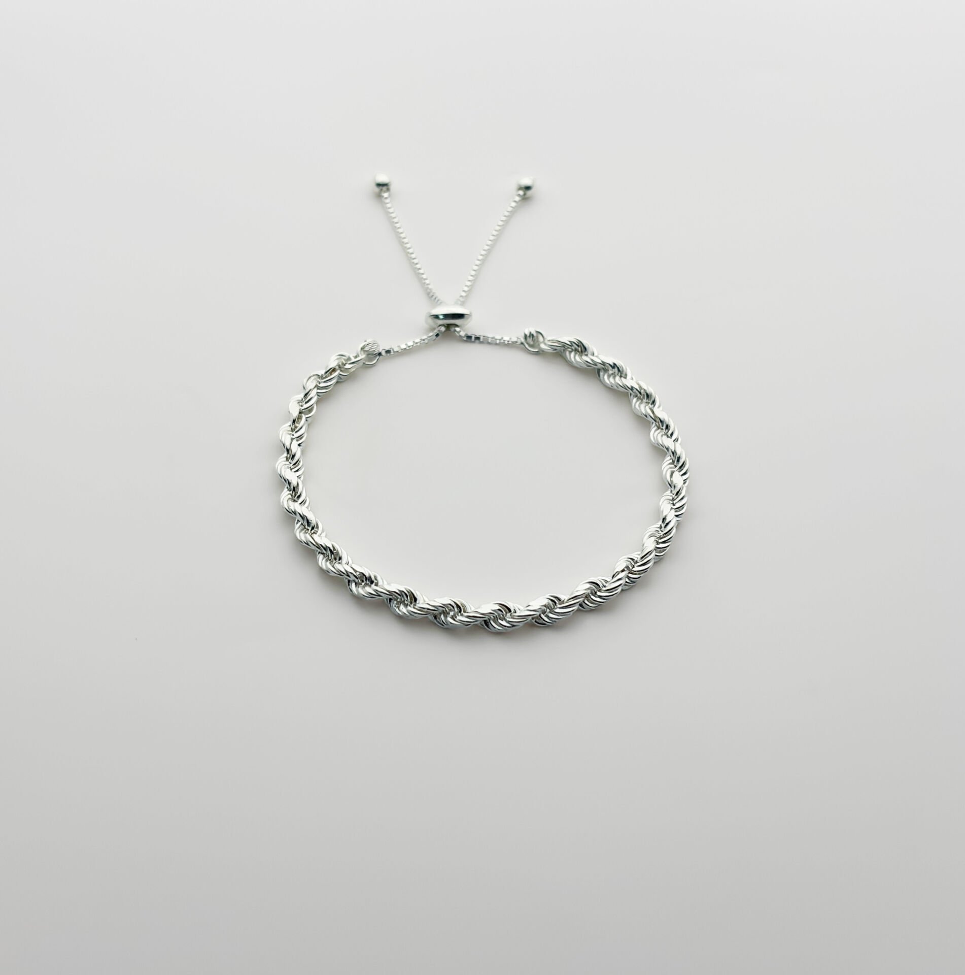 Halat Zincir Asansörlü Bileklik - 925 GÜMÜŞ