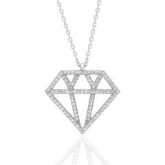 elmas tasarımlı kolye