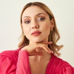 zirkon taşlı tasarımcı küpeler