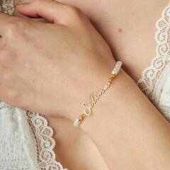 İsimli bileklik - isimli boncuklu bileklik