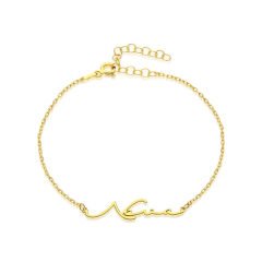 isim bileziği - imzalı modern isim bileziği