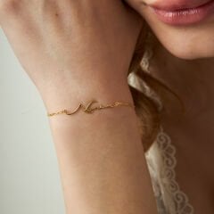 isim bileziği - imzalı modern isim bileziği