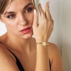 İsim bileziği - taş plakalı isimli zincir bileklik