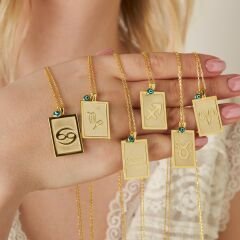 boğa gözü burç kolyesi