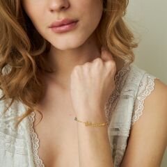 isim bileziği - nazar boncuğu isim bileziği