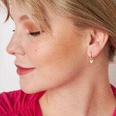 mini kelebek küpeler