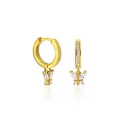 mini kelebek küpeler